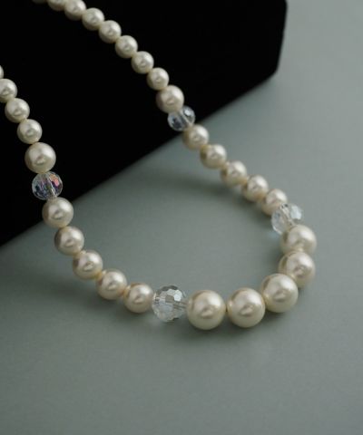 磨き貝パールネックレス(8mm/42cm)【JUNO PREMIUM】 | 【公式