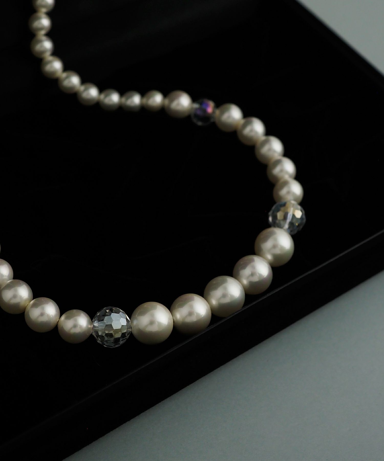 磨き貝パールグラデーションネックレス【JUNO PREMIUM】