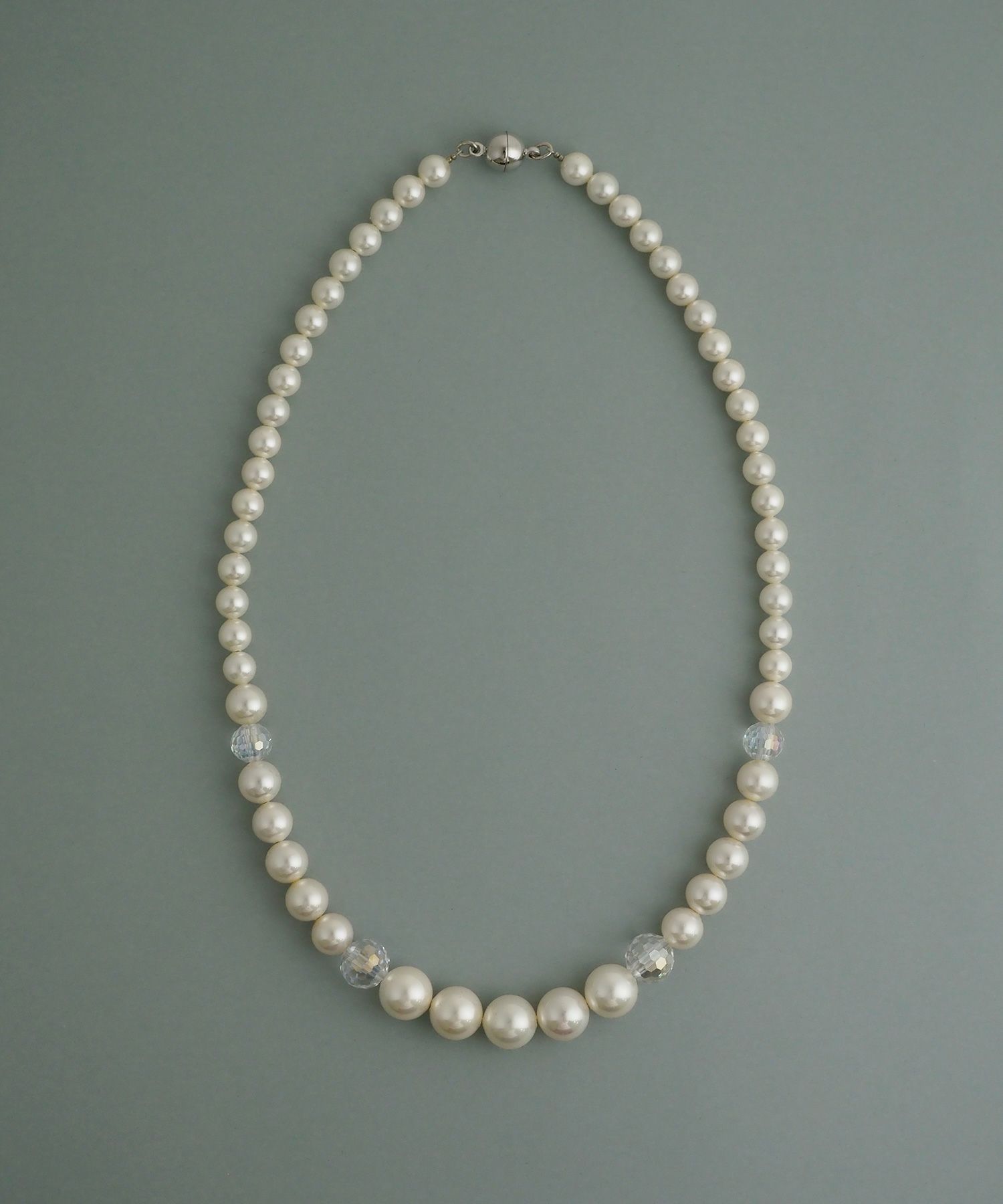 磨き貝パールグラデーションネックレス【JUNO PREMIUM】