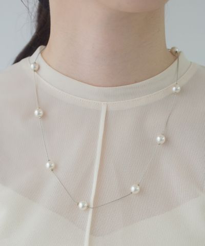 磨き貝パールネックレス(8mm/38cm)【JUNO PREMIUM】 | 【公式