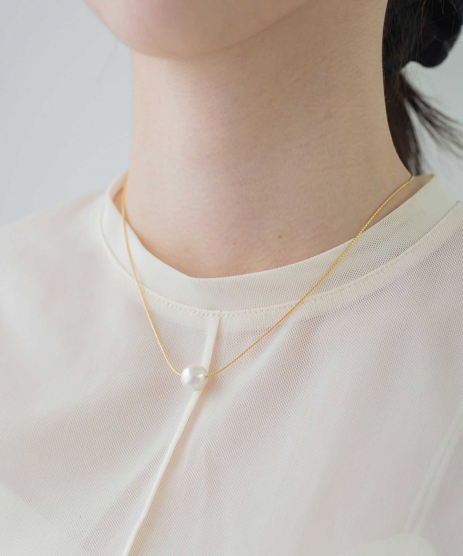 磨き貝パールトップネックレス【JUNO PREMIUM】