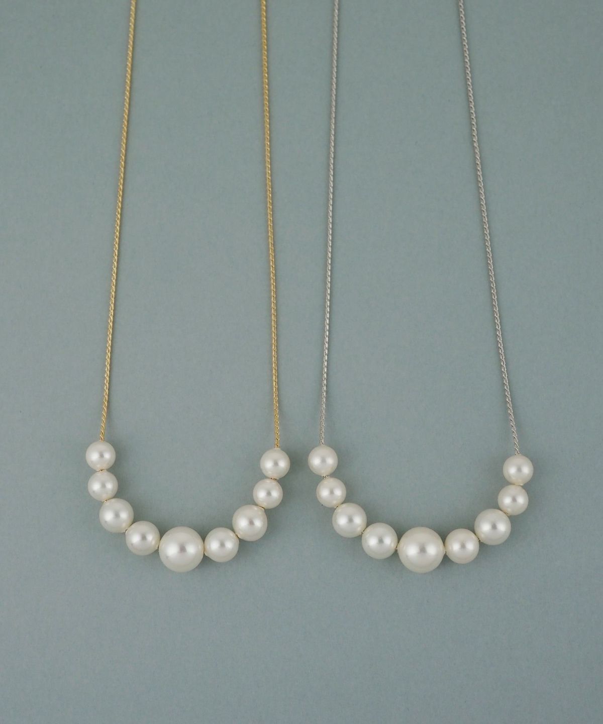 磨き貝パールフロントロングネックレス【JUNO PREMIUM】