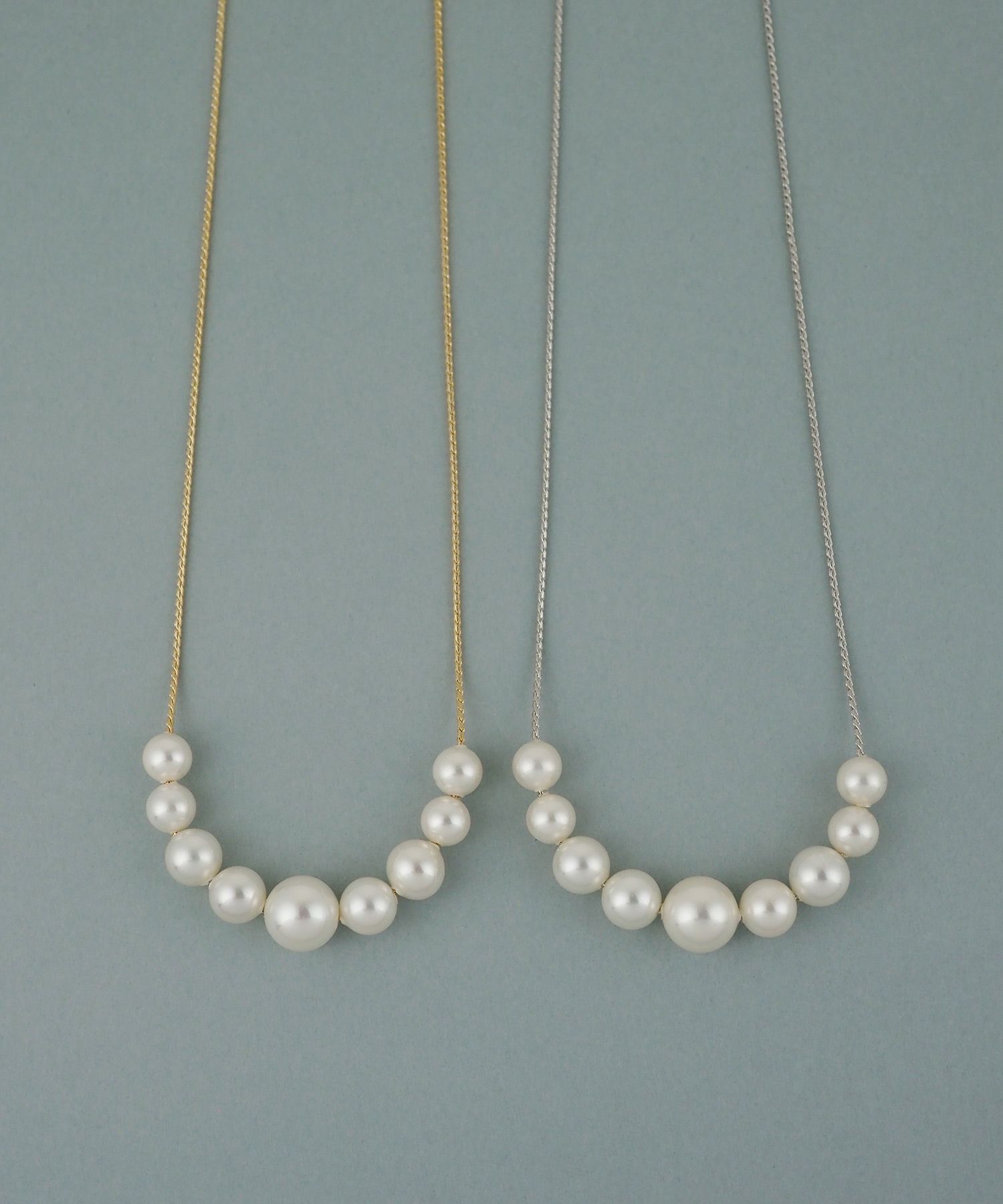 磨き貝パールフロントロングネックレス【JUNO PREMIUM】