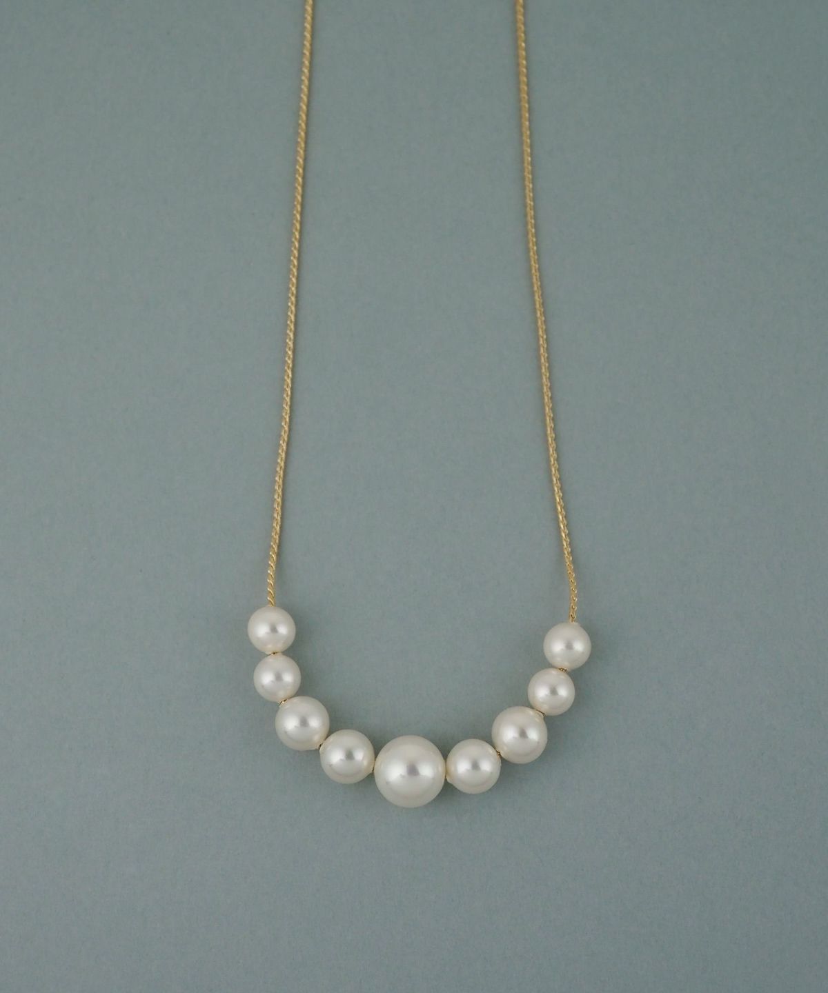 磨き貝パールフロントロングネックレス【JUNO PREMIUM】