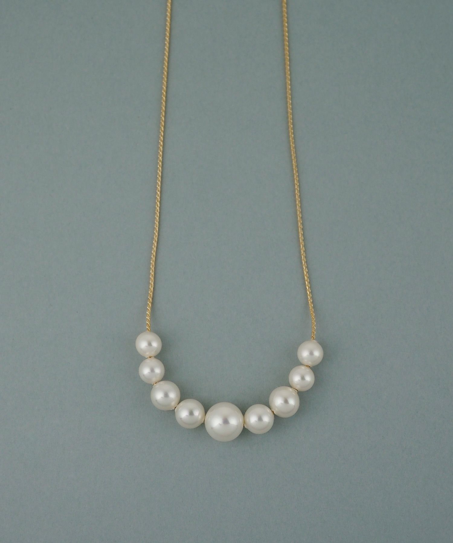 磨き貝パールフロントロングネックレス【JUNO PREMIUM】