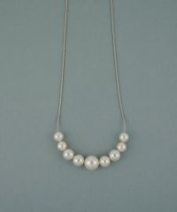 磨き貝パールフロントロングネックレス【JUNO PREMIUM】
