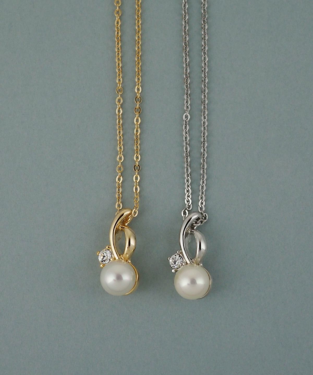 磨き貝パールヒネリビジューネックレス【JUNO PREMIUM】