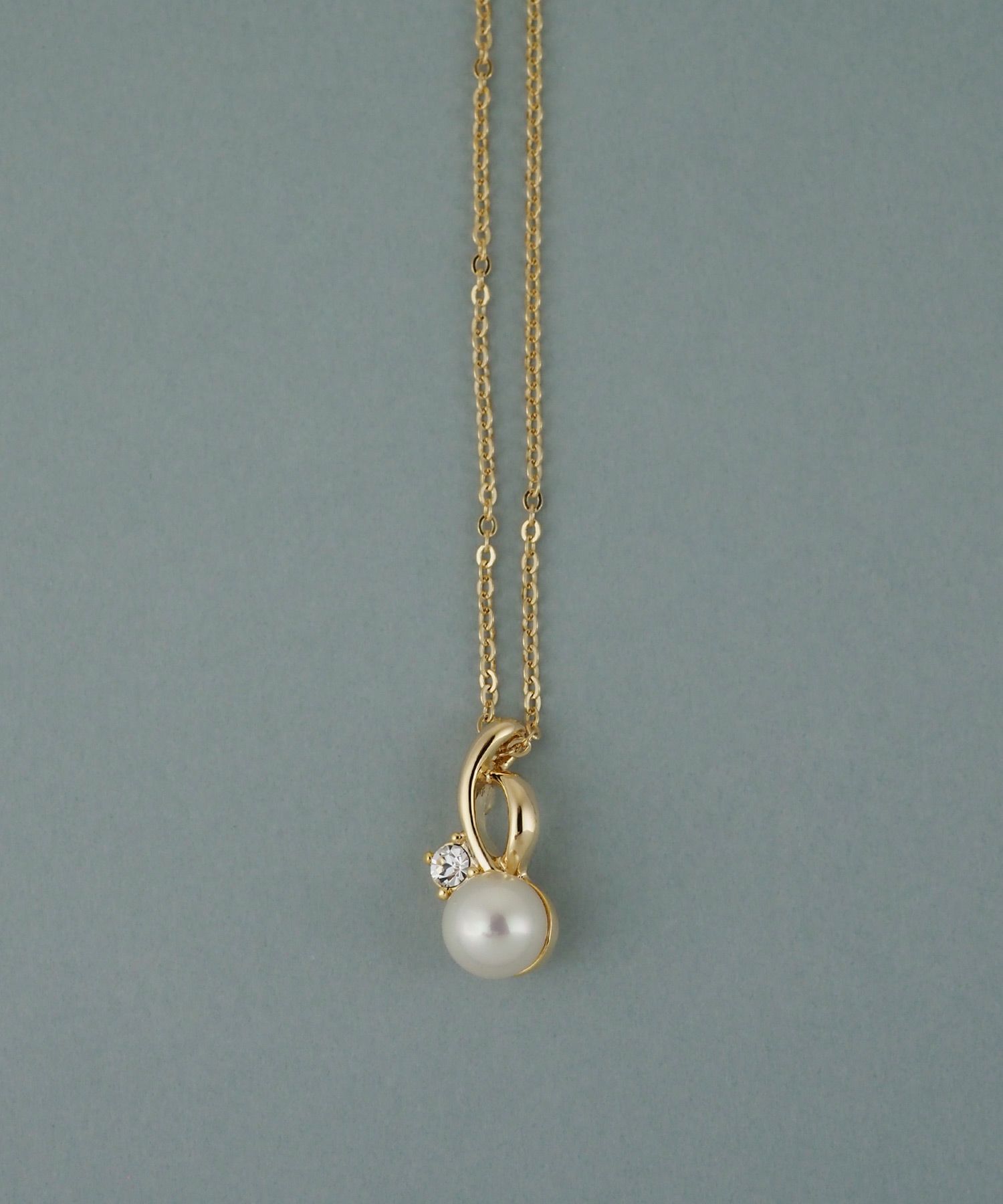 磨き貝パールヒネリビジューネックレス【JUNO PREMIUM】