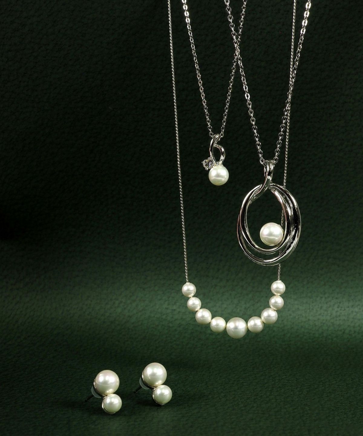 磨き貝パールヒネリビジューネックレス【JUNO PREMIUM】