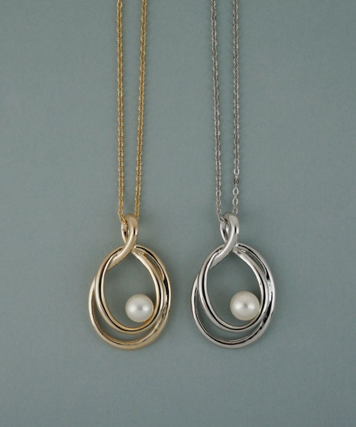 磨き貝パールシズクロングネックレス【JUNO PREMIUM】