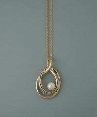 磨き貝パールシズクロングネックレス【JUNO PREMIUM】