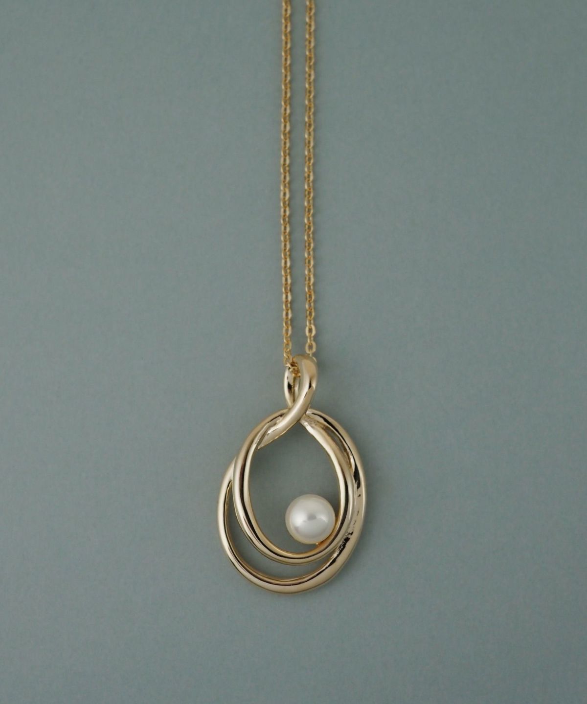 磨き貝パールシズクロングネックレス【JUNO PREMIUM】