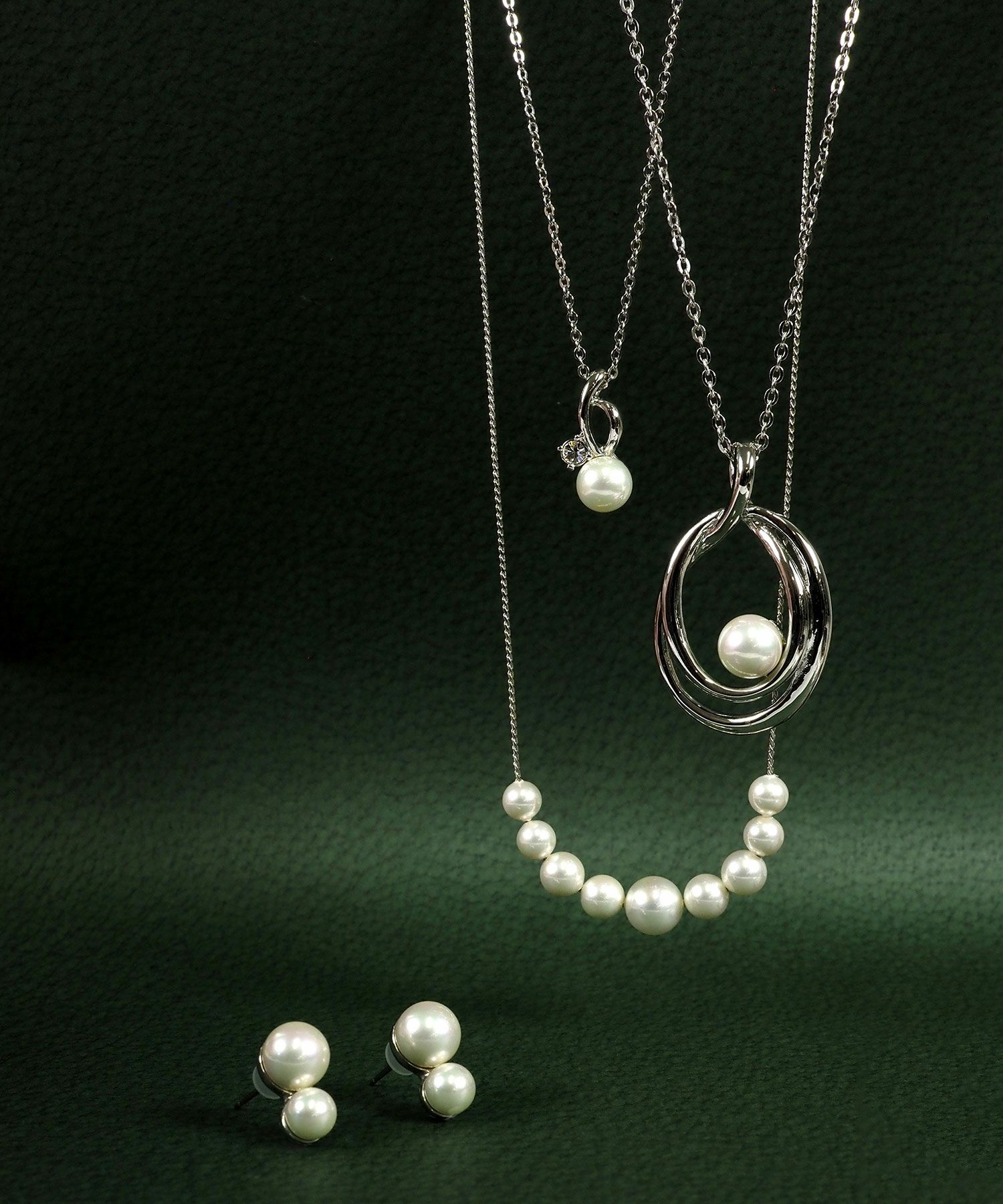 磨き貝パールシズクロングネックレス【JUNO PREMIUM】