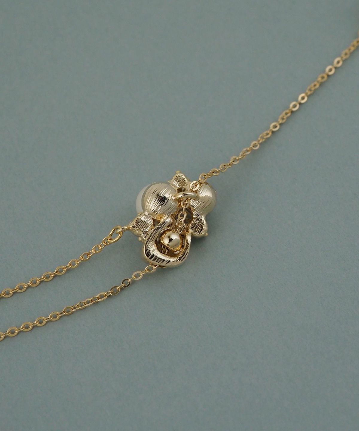 磨き貝パールY字ロングネックレス【JUNO PREMIUM】