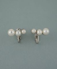 磨き貝パールフローイヤリング【JUNO PREMIUM】