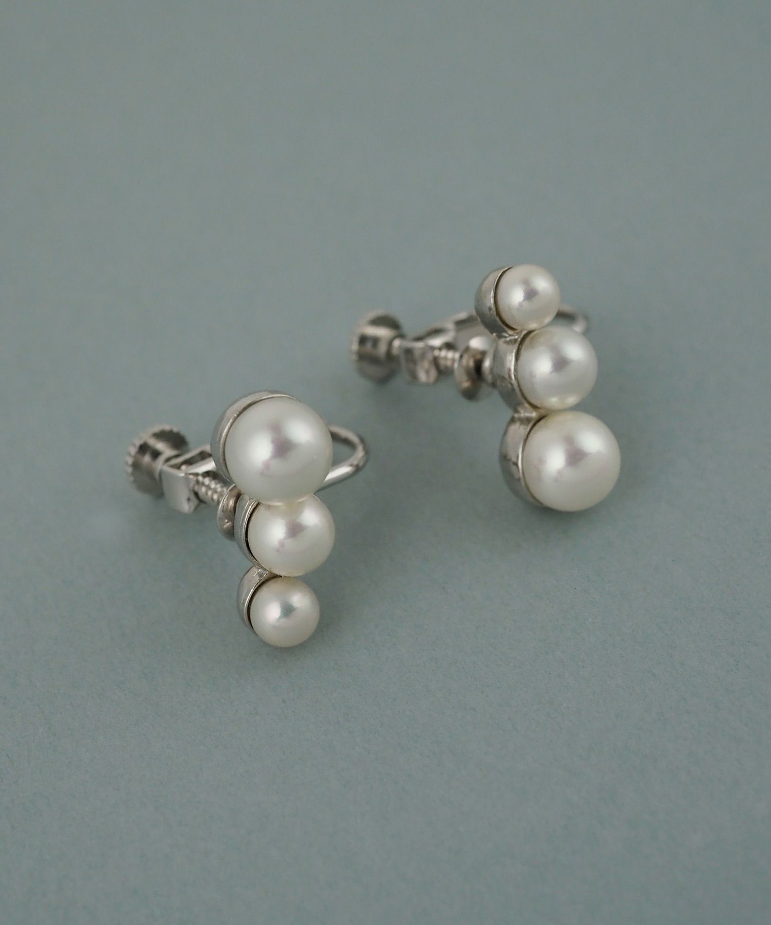 磨き貝パールフローイヤリング【JUNO PREMIUM】