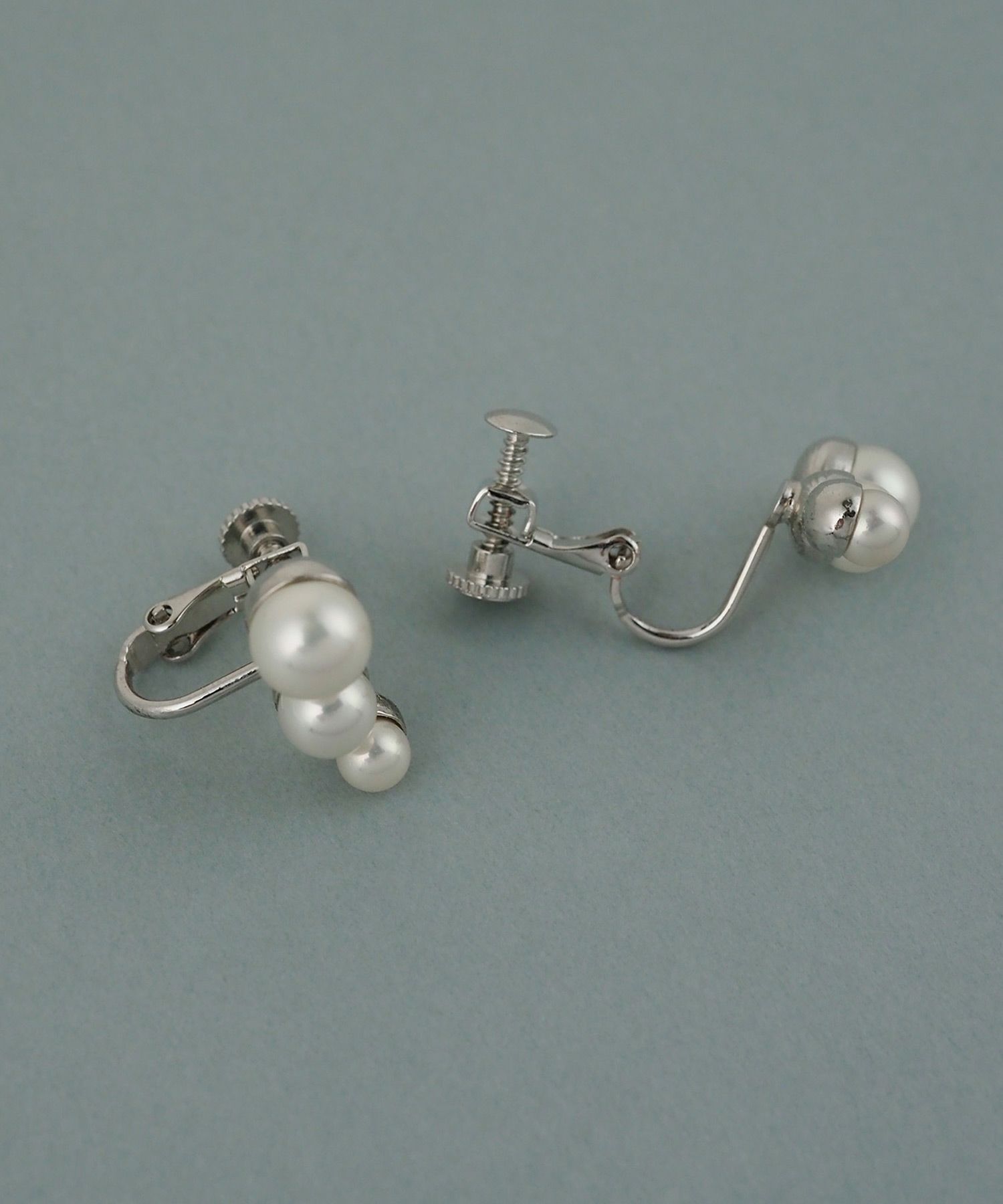 磨き貝パールフローイヤリング【JUNO PREMIUM】