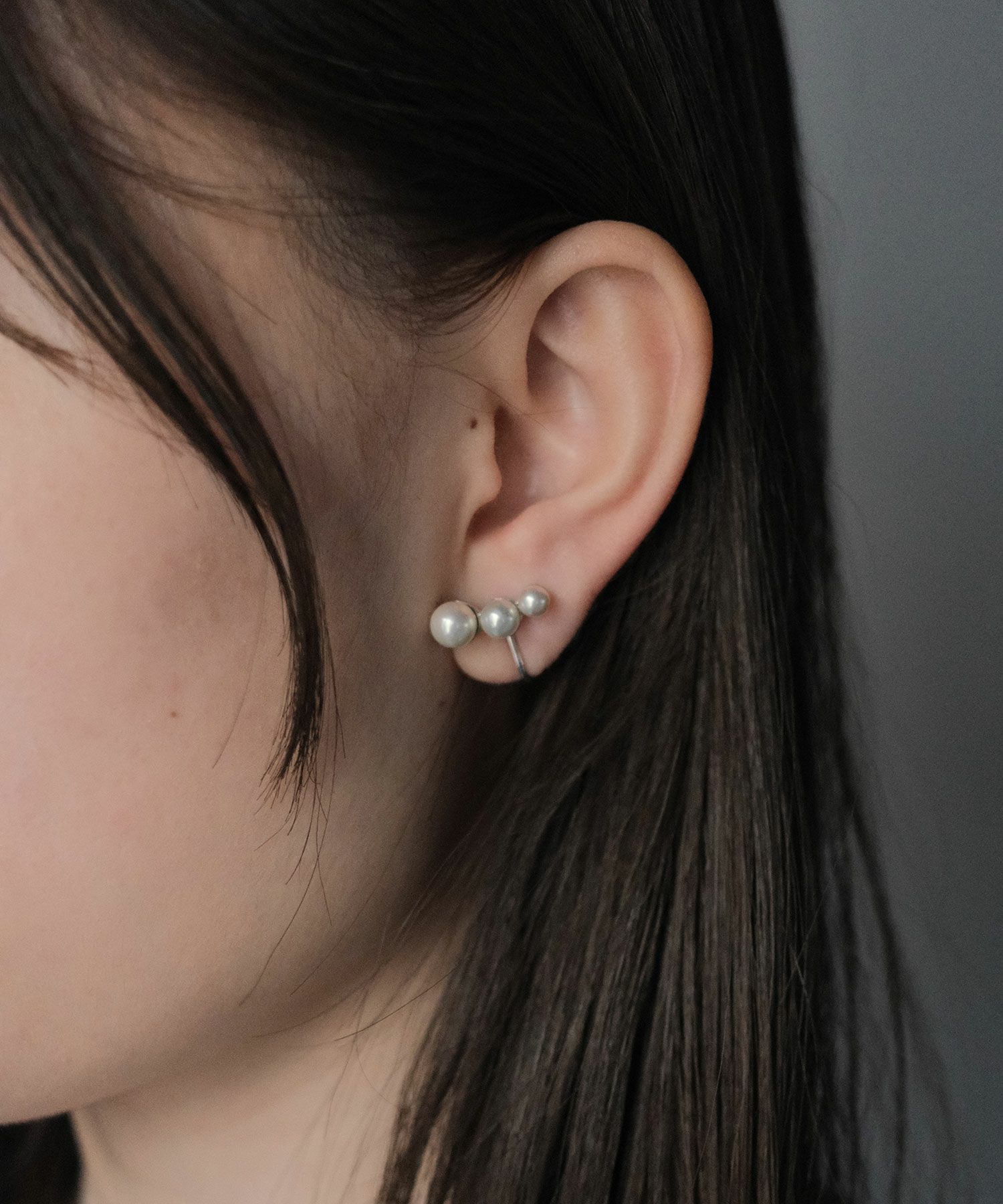 磨き貝パールフローイヤリング【JUNO PREMIUM】