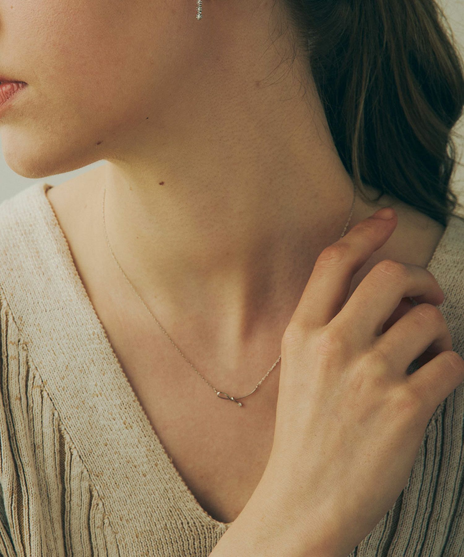 ノットラインプチペンダント【MUK】