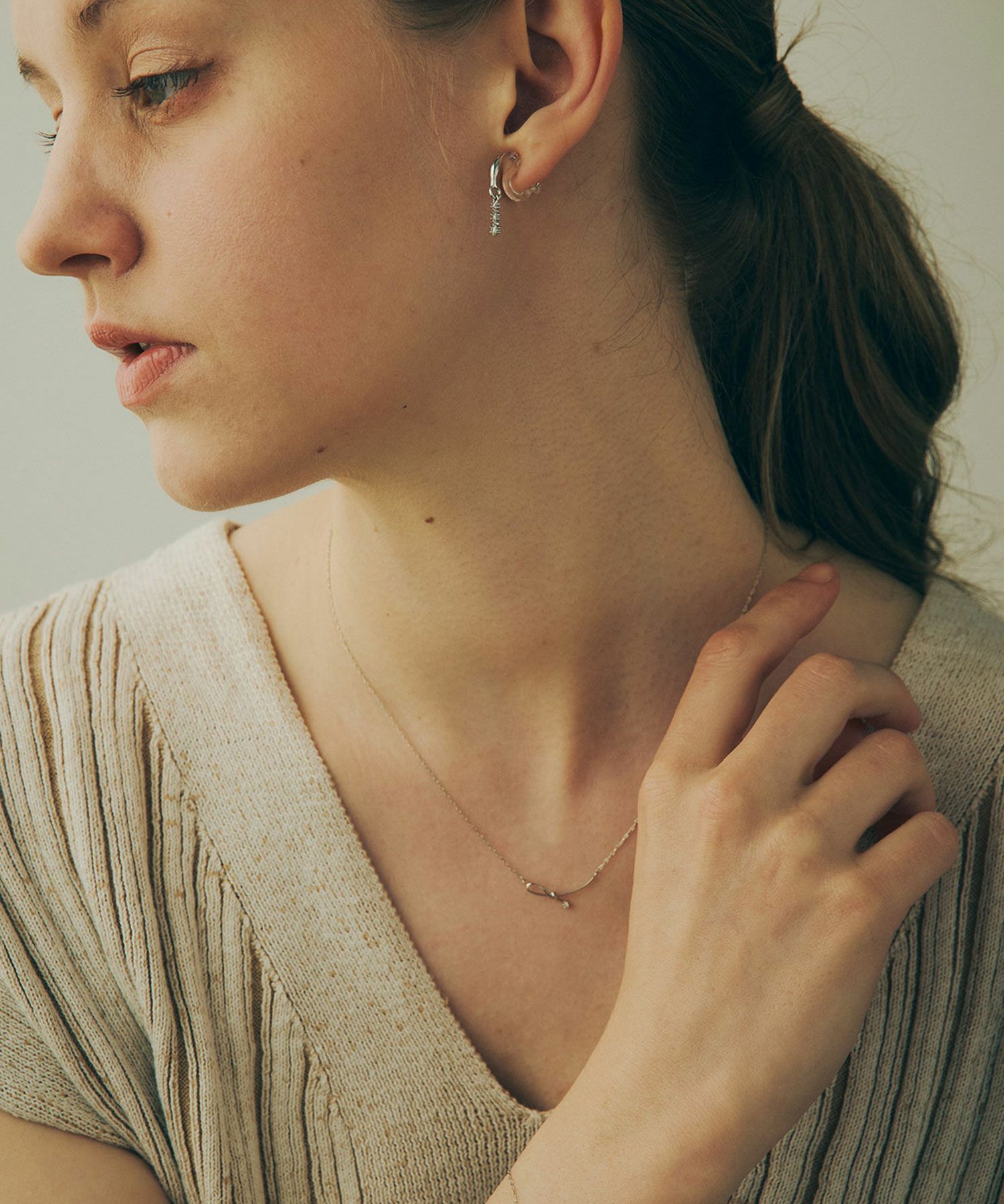 ノットラインプチペンダント【MUK】