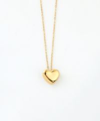 メタルハートステンレスネックレス