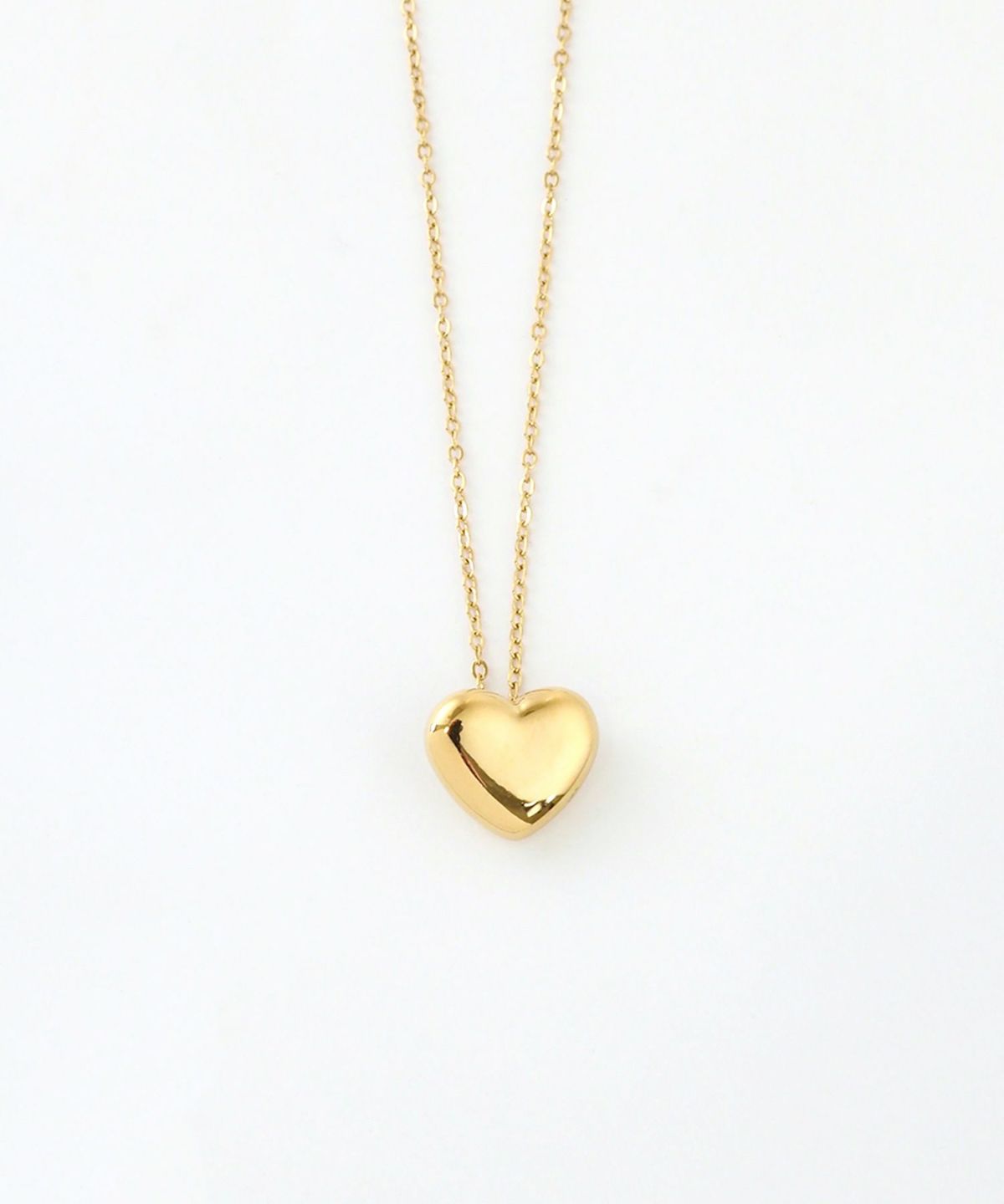 メタルハートステンレスネックレス