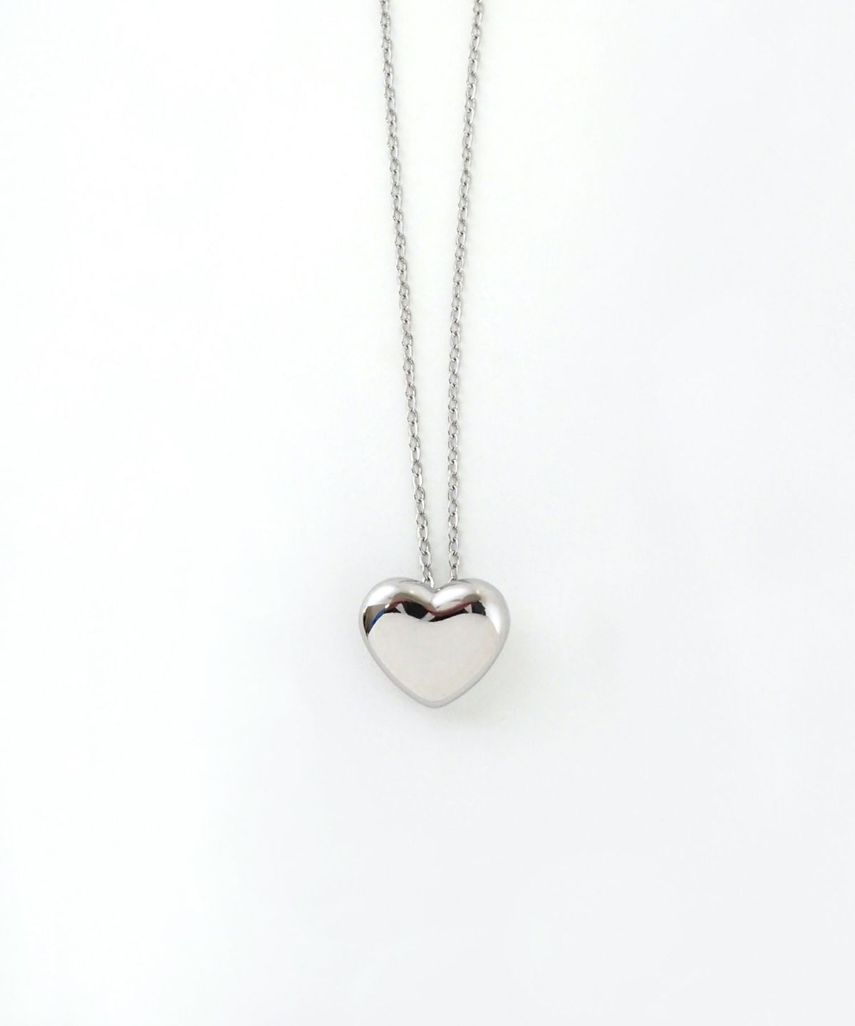 メタルハートステンレスネックレス