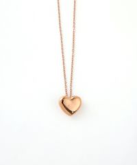 メタルハートステンレスネックレス
