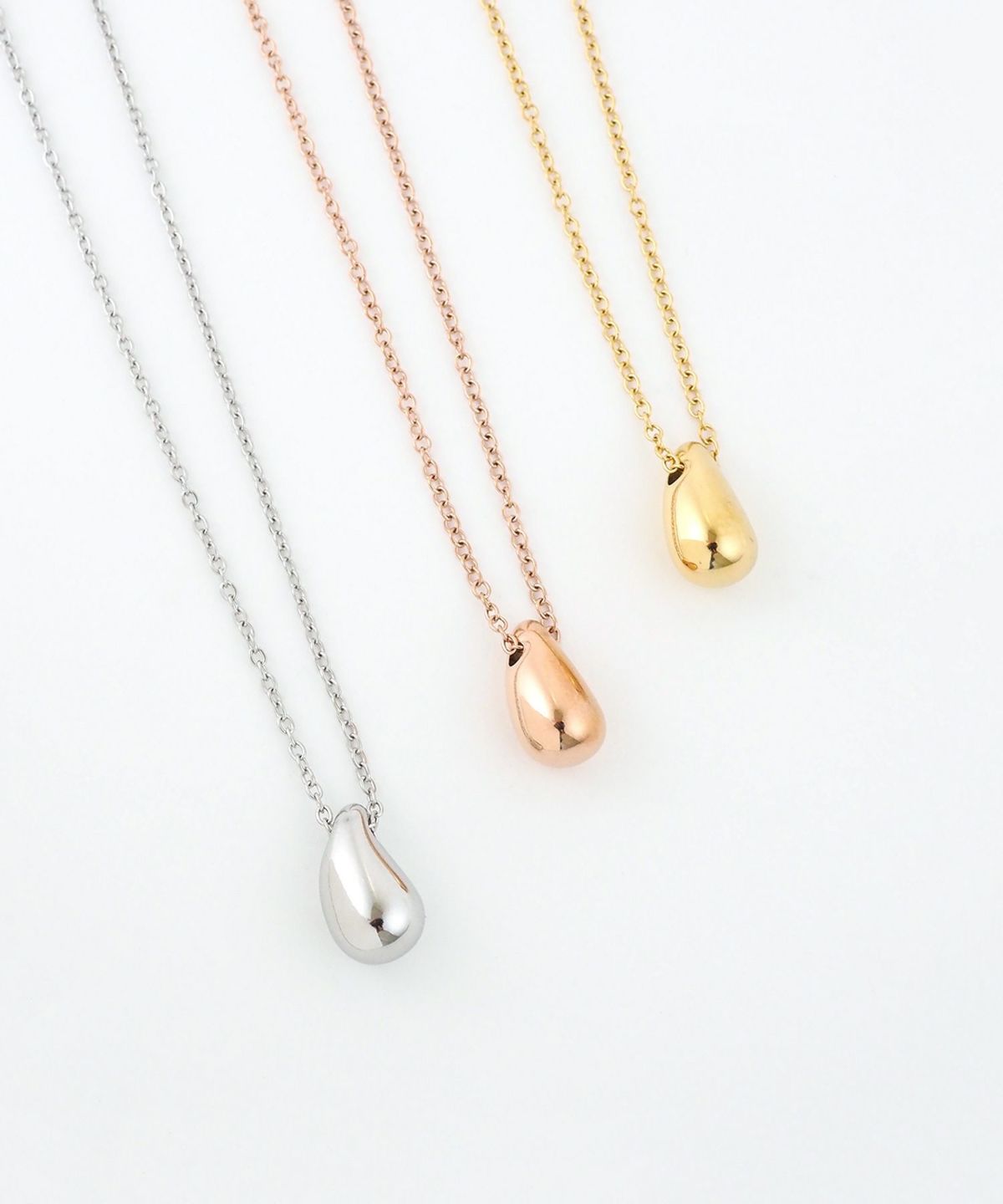 メタルドロップステンレスネックレス