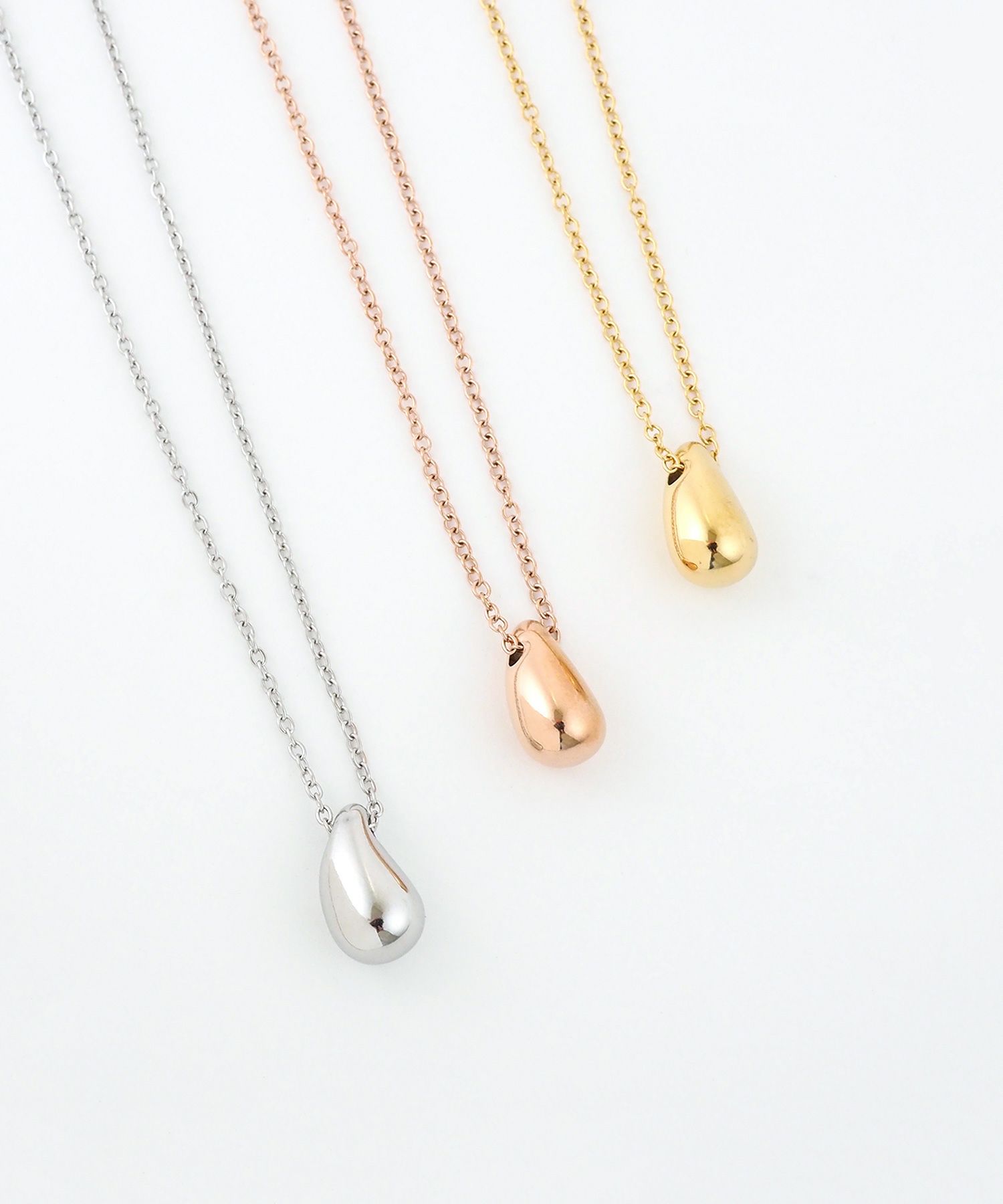 メタルドロップステンレスネックレス