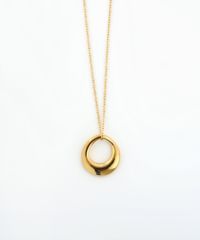 サークルメタルステンレスネックレス