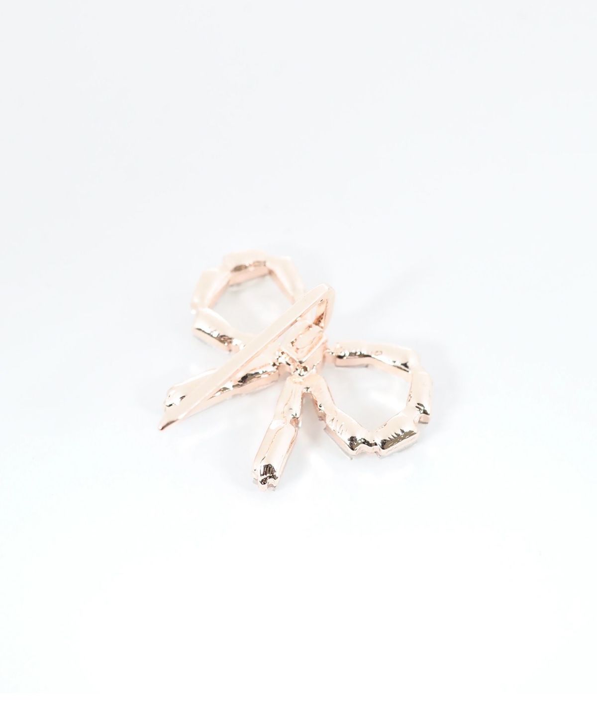 ビジューリボンポニーフック