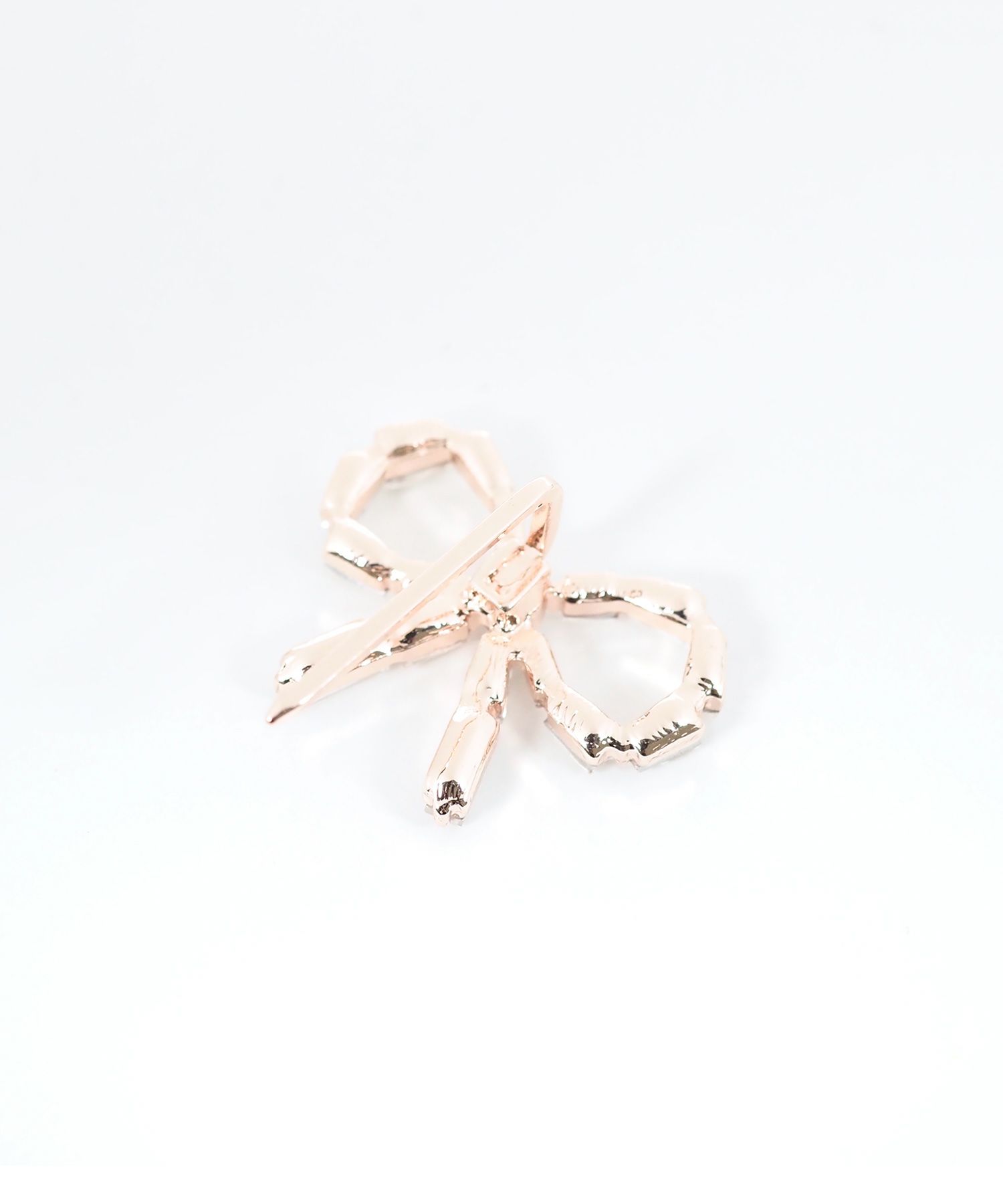 ビジューリボンポニーフック