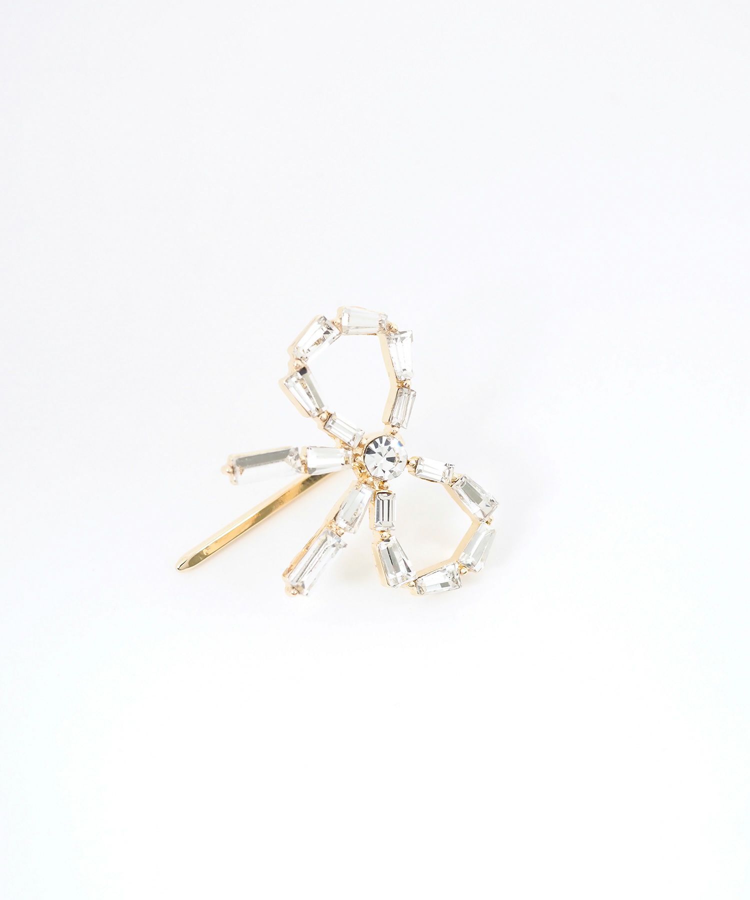 ビジューリボンポニーフック