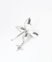 ビジューバタフライポニーフック