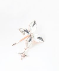 ビジューバタフライポニーフック