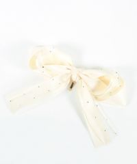 ドットオーガンジーリボンポニーフック