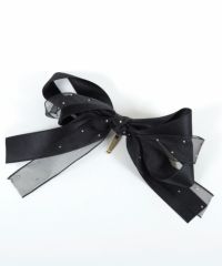 ドットオーガンジーリボンポニーフック