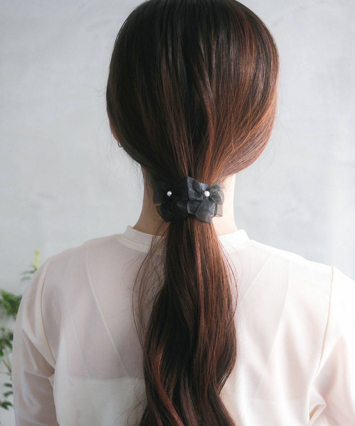 シアーリボンフック付きシュフィー