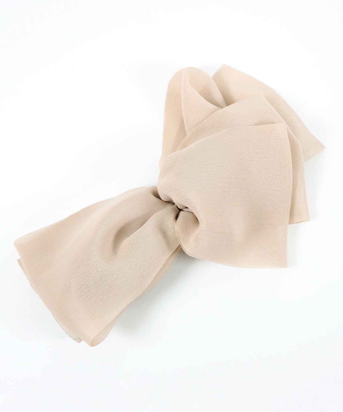 シフォンボリュームリボンフック付きシュフィー