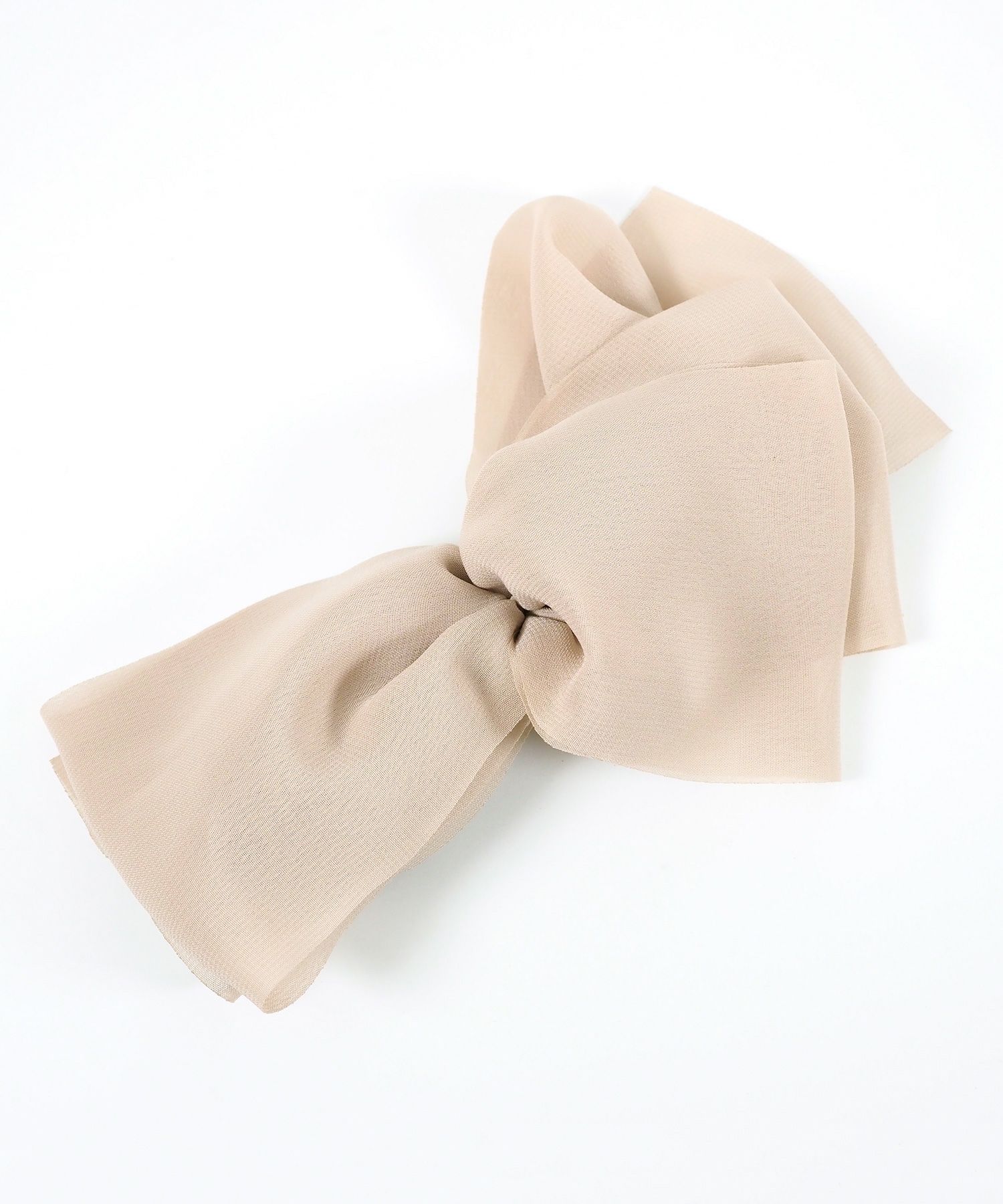 シフォンボリュームリボンフック付きシュフィー