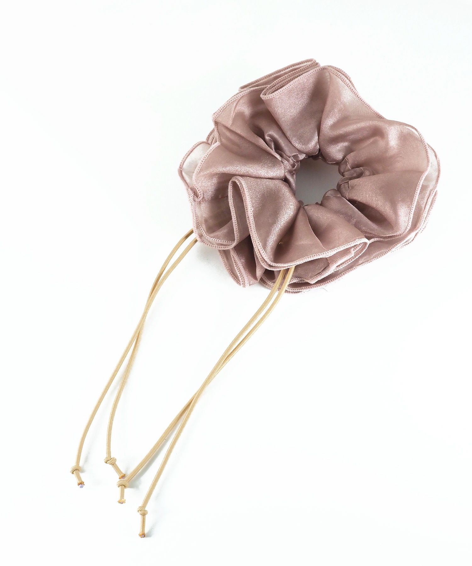 オーガンジードローコードシュシュ