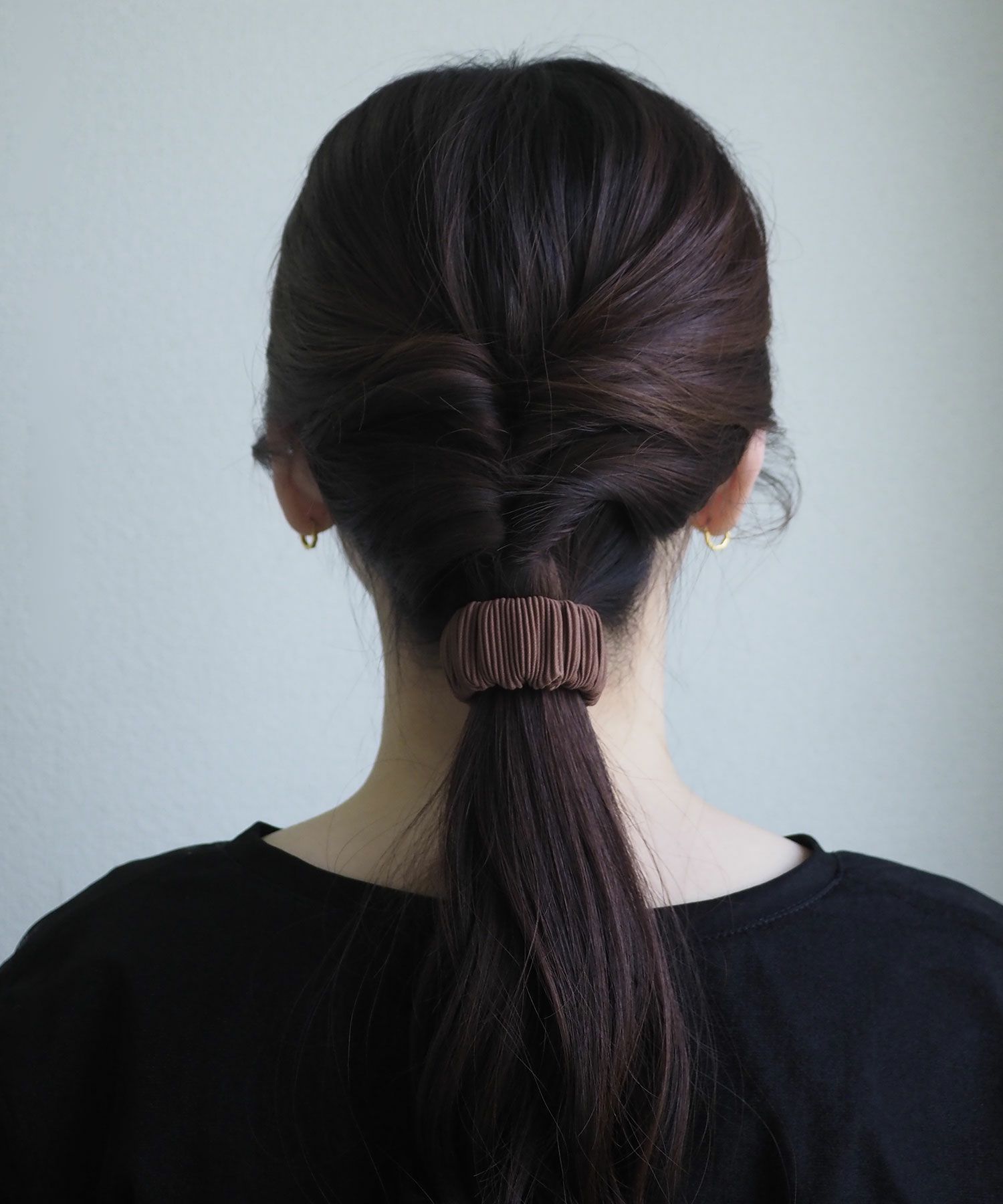 くるっとまきつくプリーツシュフィー