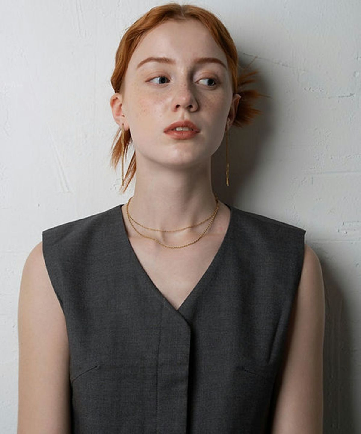 ダブルチェーンサージカルステンレスネックレス