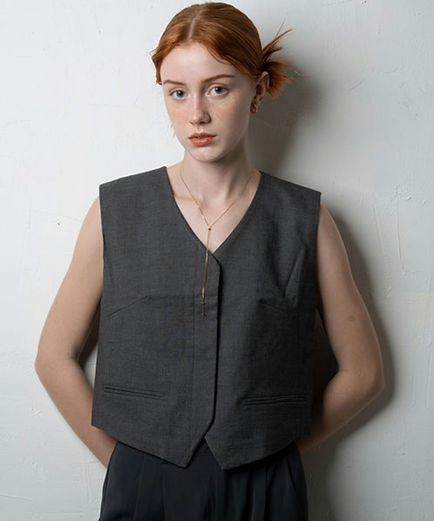 ループタイサージカルステンレスネックレス