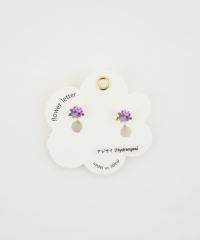 フラワーレターイヤリング