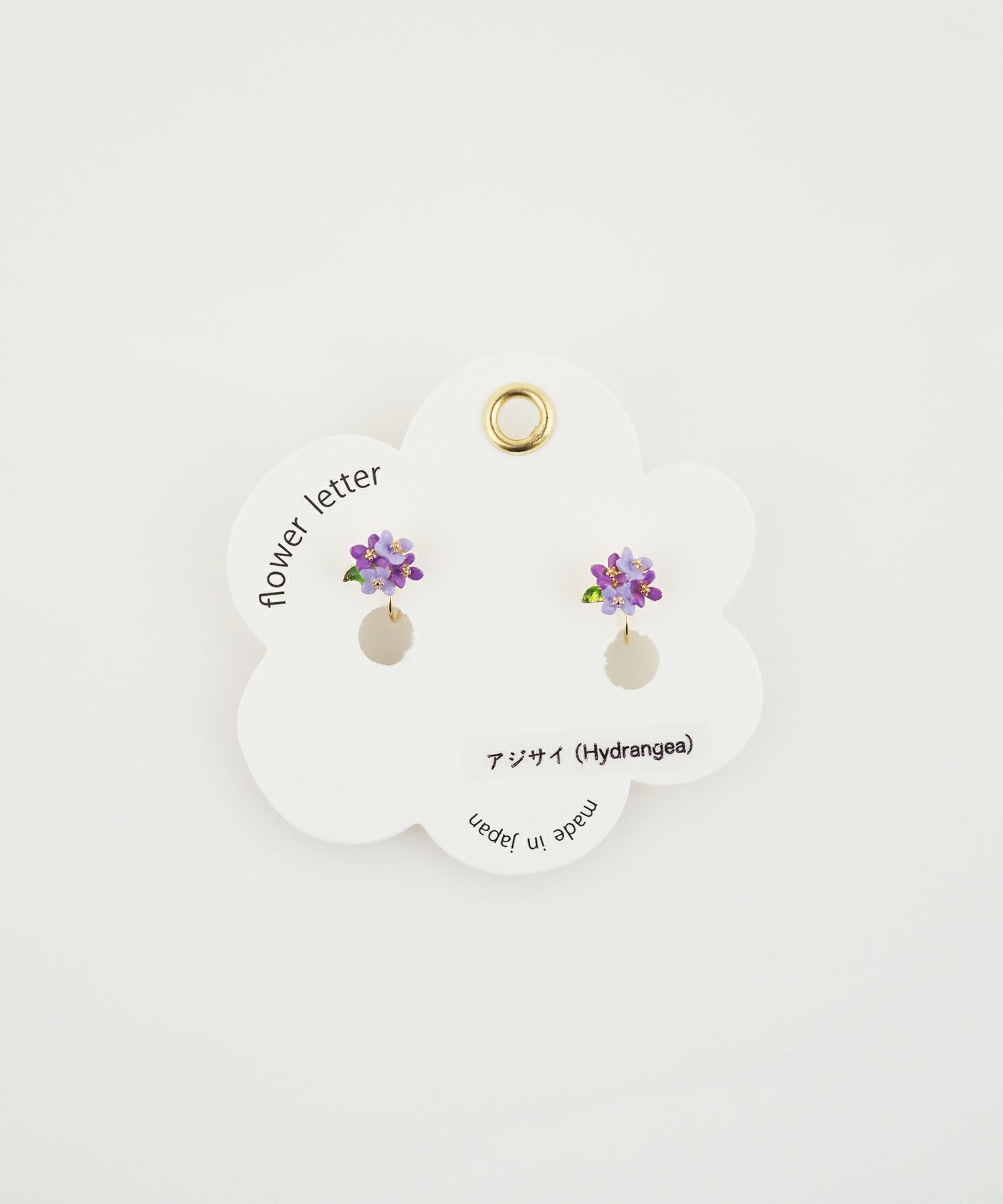 フラワーレターイヤリング