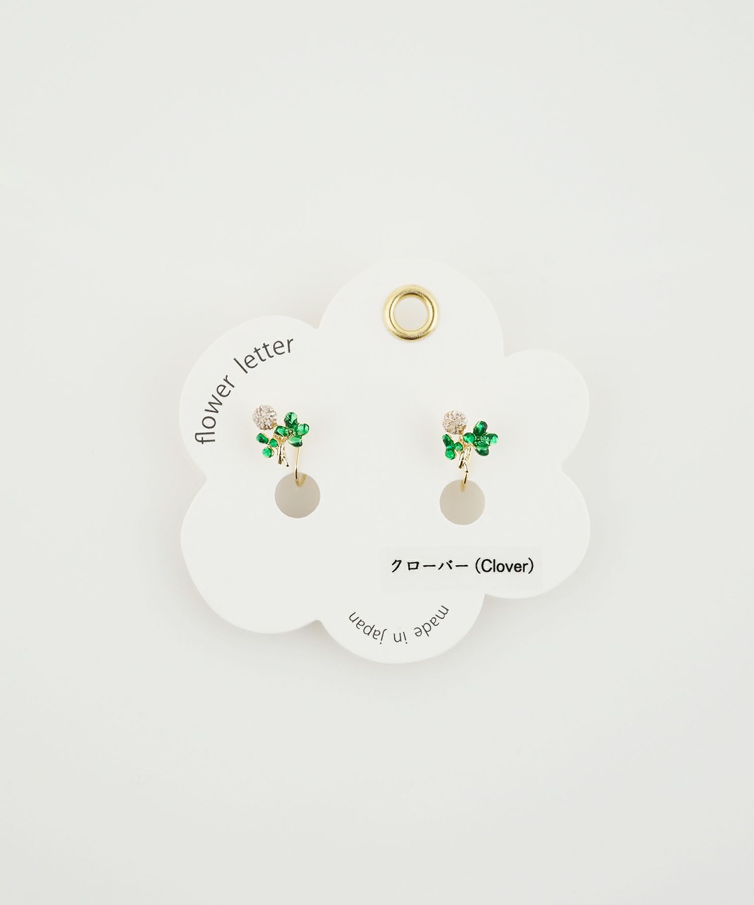 フラワーレターイヤリング