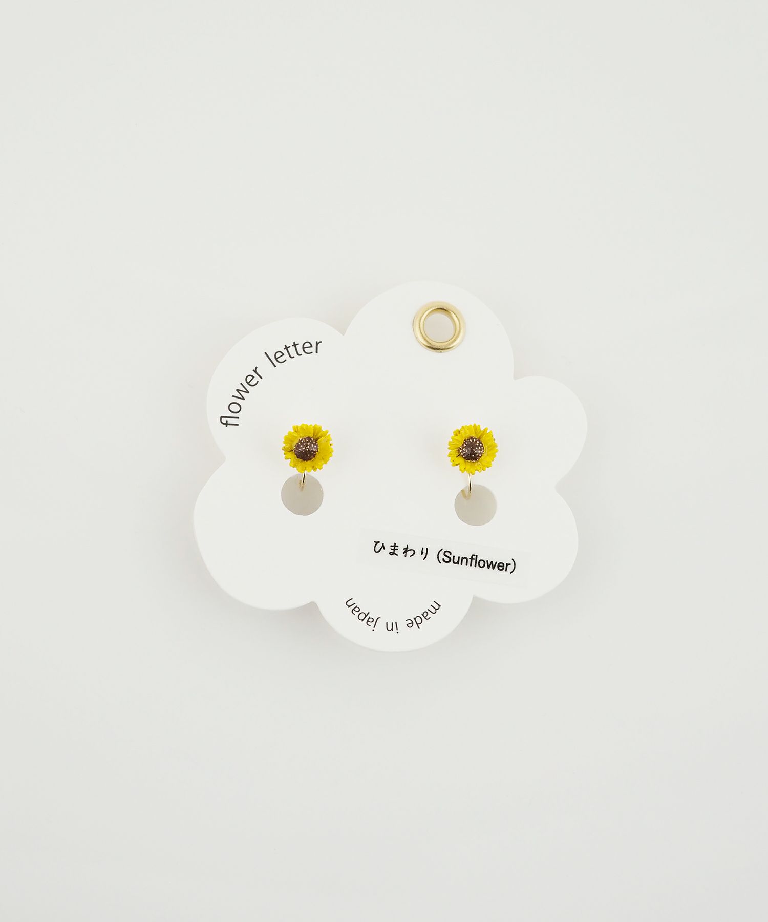 フラワーレターイヤリング
