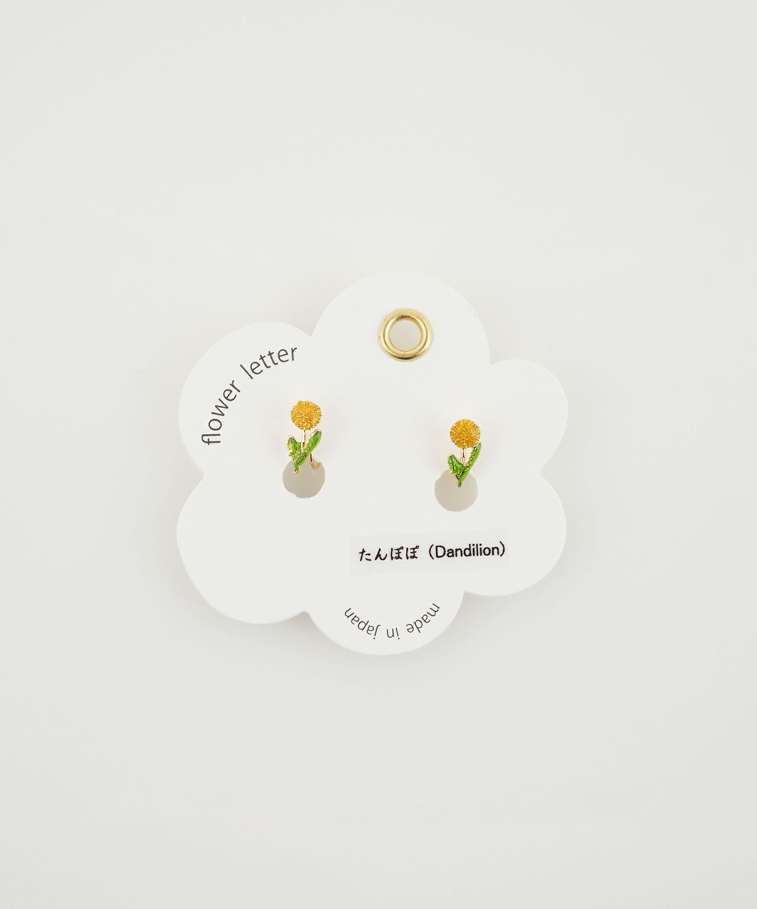 フラワーレターイヤリング